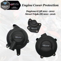 Motorcycle Engine Cover Protector Case FOR Triumph Daytona 675R 2008-2012 &amp; Street Triple R 2011-2016 Covers