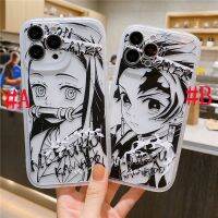 เคสซิลิโคน เคสไอโฟน  14 Pro Max 14 Plus  13 Pro Max  12 Pro Max  11 Pro Max X XR XS Max 7 8 Plus Fashion Cartoon นักล่าปีศาจ Demon Slayer คามาโดะ เนซึโกะ Kamado Nezuko &amp; คามาโดะ ทันจิโร่ Kamado Tanjirou Silicone Case