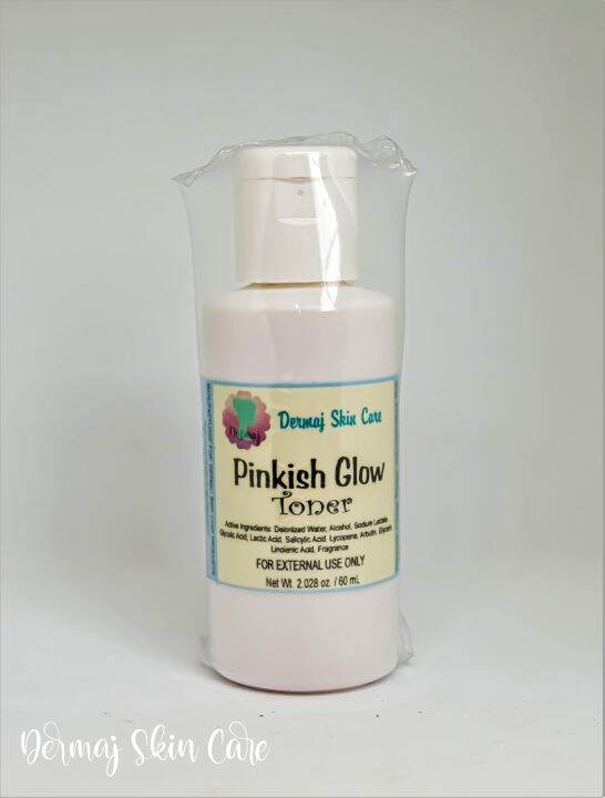 Dermaj Pinkish Glow Toner, with Arbutin, Linolenic Acid, Lycopene
