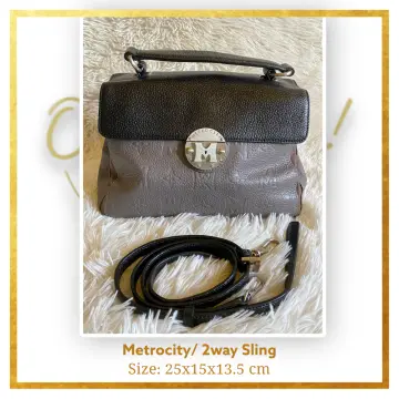 Shop METROCITY Casual Style Street Style Leather Shoulder Bags by