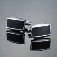 【hot】 C-MAN Classic Luxury Custom Silvery Enamel Men Business Shirt Cuff