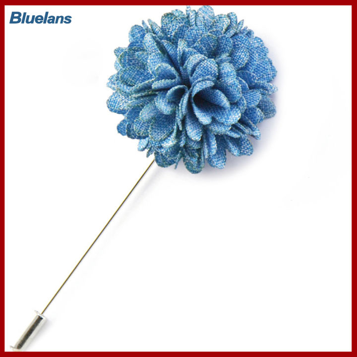 Bluelans®ชุดสูทผู้ชายปกดอกไม้ทักซิโด้เข็มกลัดปิ่นปักงานเลี้ยงงานแต่งงานเครื่องประดับงานพรอม