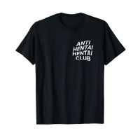 เสื้อยืดโอเวอร์ไซส์เสื้อยืด พิมพ์ลาย Anti Hen Club Wavy Aesthetic Streetwear สไตล์คลาสสิก และไม่ซ้ําใคร สําหรับผู้ชา  L5F7