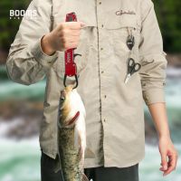 Booms FISHING G12 คลิปหนีบ อลูมิเนียม แบบก้ามปู น้ําหนักเบา แบบพกพา สำหรับตกปลา ขนาดกลาง 45 ปอนด์