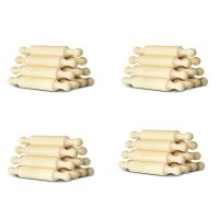 40x Wooden Mini Rolling Pin 6 Inches Long Kitchen Baking Rolling Pin Small Wood Dough Roller for Children Fondant Pasta