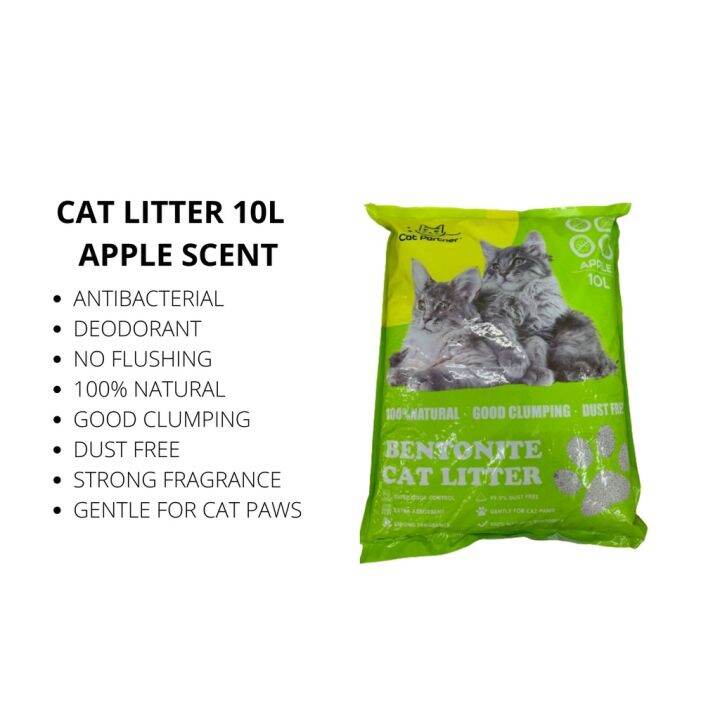 Cat Litter 10 Liters Cat Partner (Apple Lemon Coffee Lavender) Scent