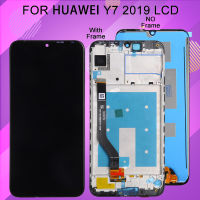 1PCS Tested Y7 Pro 2019 Display For Y7 2019 Lcd Touch Panel Digitizer Assembly 6.26 Inch Y7 Prime 2019 Screen With Frame