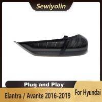 สำหรับ Hyundai Elantra / Avante 2016-2019ไฟพ่วงแอลอีดีภาพเคลื่อนไหวที่อุปกรณ์เสริมรถยนต์ไฟท้ายปลั๊กแอนด์เพลย์สัญญาณดีอาร์แอล