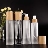 120/150Ml Large Capacity Clear Frosted Glass Bottle Lotion Bottle Cosmetic Spray Empty Container Packaging Travel Size Bottles Containers