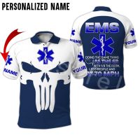 Emergency Medical Service EMS 3D Print Newest Summer Polo Shirts Streetwear Short Sleeve Men T-Shirt Casual Clothing 23