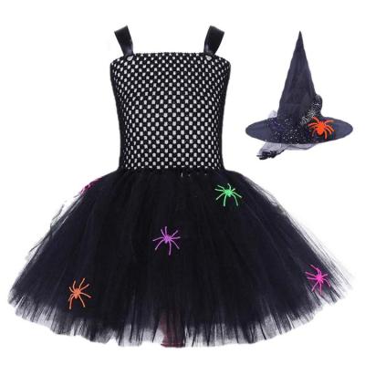Witch Dresses for Girls Halloween Black Soft Gauzy Skirt Skin-Friendly Holiday Dress Up Clothes for Children Ages 3-11 exceptional