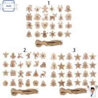 MUXIA 24pcs/set แพคเกจบิสกิต คลิป ถุงของขวัญตกแต่ง คริสต์มาส ปฏิทินจุติคริสต์มาส ป้ายหมายเลข นับถอยหลังแท็กแขวน จี้ไม้