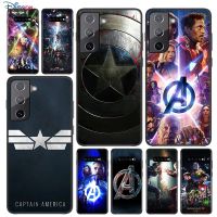 [Beike electronic] สีดำนุ่ม Avengers Captain America สำหรับ Samsung Galaxy S22 S21 S20 FE S10 S10e Lite S9 Plus Pro