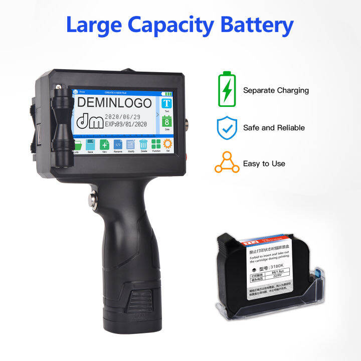 kkmoon-เครื่องพิมพ์พกพาเครื่องพิมพ์อิงค์เจ็ทแบบพกพาเครื่องพิมพ์รหัสอิงค์เจ็ทความละเอียดสูงพร้อมหน้าจอสัมผัส-led-ขนาด4-3นิ้วตลับหมึกแห้งเร็วสำหรับฉลาก-วันที่ผลิต-บาร์โค้ด-เครื่องหมายการค้า-โลโก้-กราฟิก