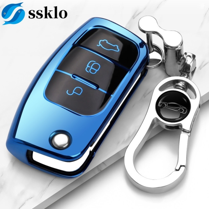 TPU Car Remote Key Cover Case For Ford Fiesta Focus 2 Ecosport Kuga