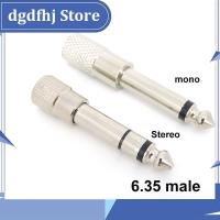 Dgdfhj Shop 1pcs Jack 6.35mm 2/3 Pole mono Stereo Male Plug to 3.5mm Female Jack adapter Socket Audio 6.5 Converter AUX Amplifier Microphone