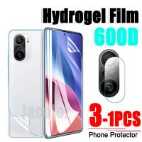 Safety Hydrogel Film For Xiaomi Poco F3 Screen Protector/Back Cover Film/Camera Glass POCOF3 GT F2 Pro Xiomi Water Gel Film HD Screen Protectors