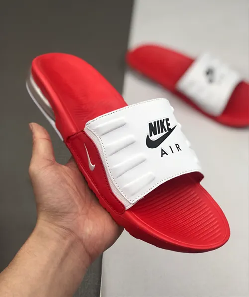 nike red slides mens