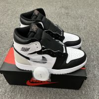 2023 Original J 1 High cut Basketball Shoes Casual Sneakers For Men Women “Black Gray toes” Basketball Shoes