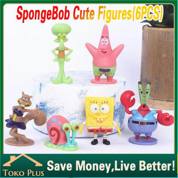 Cake topper Spongebob Squarepants Figure Set Hiasan Kue Ulang Tahun