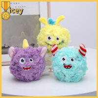 Iceyhome ลูกบอลกำมะหยี่ยัดไส้สำหรับสัตว์เลี้ยงแบบ2-In-1,ลูกบอลนุ่มสบายทนต่อการกัดของเล่นของเล่นสำหรับบีบทำความสะอาดฟัน