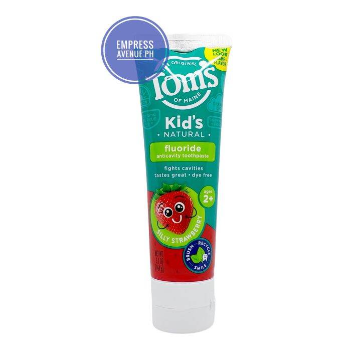 Toms of Maine Natural Children's Fluoride Toothpaste, Silly Strawberry