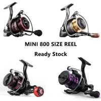 Spot parcel postmalaysia ready stock linnhue Mini 500 metal reel mini spinning reel shrimp fishing cheap outdoor fishing Mesen mancing sea Rod gear tackle machine shrimp fishing reels small fishing reel mancing machine