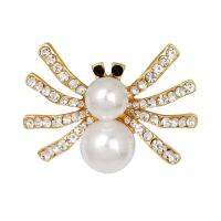 1 PC Women Jewelry Brooch Alloy pin Modeling of spider corsage decoration broochStylish Fashion Girls Style New White &amp; gold