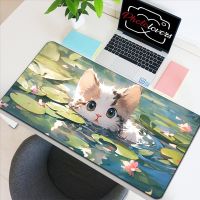 Kawaii การ์ตูนแมว Mousepad เครื่องเกมคอมพิวเตอร์ Office Xxl Mousepad อุปกรณ์ตารางเกม แป้นพิมพ์ ตู้คอมพิวเตอร์ เบาะน่ารัก เมาส์อะนิเมะ