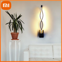 XIAOMI LED โคมไฟติดผนังห้องนั่งเล่นที่ทันสมัยเรียบง่ายห้องนอนข้างเตียงทางเดินเฟอร์นิเจอร์แสงตกแต่งโคมไฟติดผนัง AC85-260V 16วัตต์