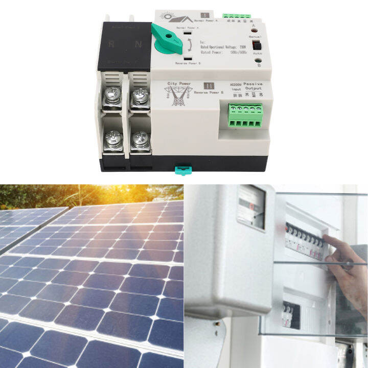 2P Power Switch Controller, Tahan Penuaan Dual Power Automatic Transfer