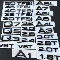 Car Styling Letters Words Trunk Sticker For Audi A6 C6 C5 A3 A5 Q2 Q3 Q5 TFSI A4L A4 B8 A7 A8 Q5L Q7 V8T 2.0T 3.0T Audi Sticker