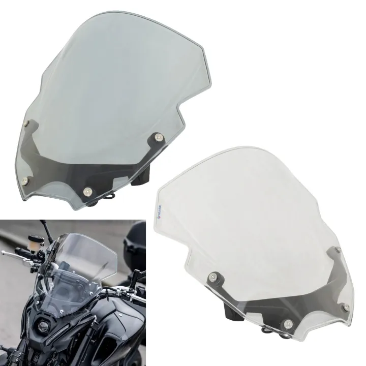 Parabrezza MT-09 Visor KIT 2021-2023 – Fumo, Policarbonato Antiscoppio, Per Yamaha MT09/SP E FZ-09, Accessori Moto