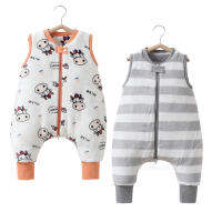 ถุงนอนเด็ก Flannel Baby Warm Thicken แยกขา Sleepsack แขนกุดสบาย New Born Romper ชุดนอน Clothes