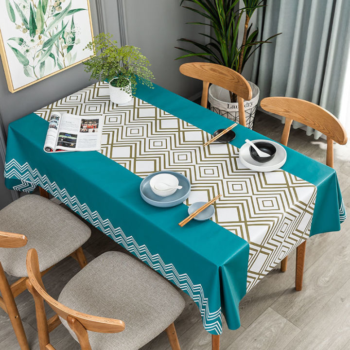 ผ้าปูโต๊ะ-pvc-กันน้ำและป้องกันการลวกสุทธิแดงผ้าปูโต๊ะผ้าปูโต๊ะผ้าปูโต๊ะ-ins