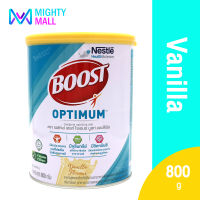 Boost Optimum บูสท์ ออปติมัม 800 กรัม(1 กระป๋อง) Nestle เนสท์เล่ อาหารเสริมทางการแพทย์ อาหารสูตรครบถ้วน นมผง เวย์โปรตีน อาหารเสริมสำหรับผู้สูงอายุ