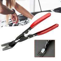 Staple Pulling Plier Heavy Duty Nails Lifter Car Repair Tool 2 Sizes Fork Head Pry Bars with Built in Spring Flat Tip PRE