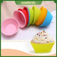 ZOWBRSH DIY ไลเนอร์ เครื่องมือทำขนม บ้านและสวน แม่พิมพ์อบ คัพเค้ก ถ้วยเค้กซิลิโคน เคสมัฟฟิน