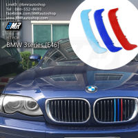 แถบสีพลาสติก M ติดกระจังหน้า บีเอ็มดับเบิ้ลยู BMW 3series E46 (ตายก,ตาตก)