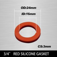 สีขาว3/4 "ท่อแบบแบนสีดำหัวฉีด Ptfe 1" แหวนยางเครื่องซักผ้าท่อซิลิกอน1/2ปิดผนึก "แหวนปะเก็น Ring20Pcs สำหรับอาบน้ำ (Rsilicon (16X24X3)_ 20ชิ้น)