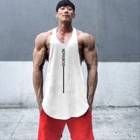 MCPW vest male summer popular logo sports fitness training loose waistcoat sleeveless T-shirt gym lu iron clothes