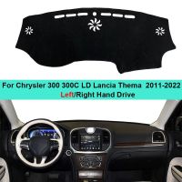 พรมกันลื่นพรมแผงหน้าปัดรถยนต์สำหรับ Chrysler 300 300C LD Lancia Thema 2011-2022โคมไฟดวงอาทิตย์อัตโนมัติแผ่นรองพรมกันยูวี