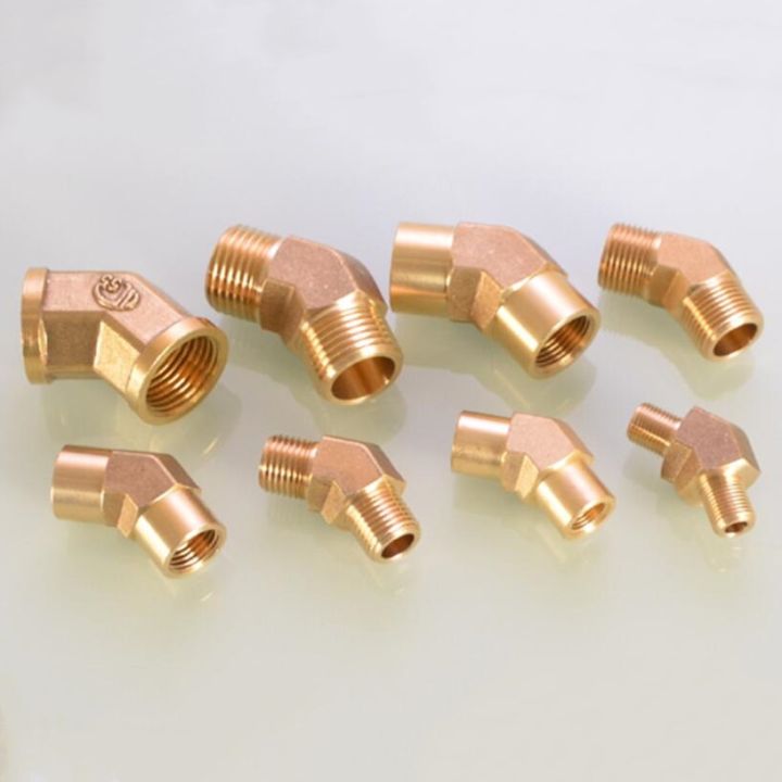 1-8-quot-1-4-quot-3-8-quot-1-2-quot-bsp-female-male-thread-45-degree-brass-pipe-fitting-connector-adapter