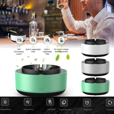 Air Car Smoking Ashtrays Intelligent Smokeless Outdoor For Smart Ashtray Smoke-free Ashtrays Electronic Ashtrays