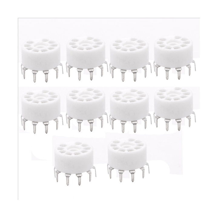 10pcs-ceramic-9pin-b9a-pcb-mount-tube-socket-for-12ax7-12at7-12au7-6dj8-ecc82-5670-6922-hifi-audio-vintage-amp-silver