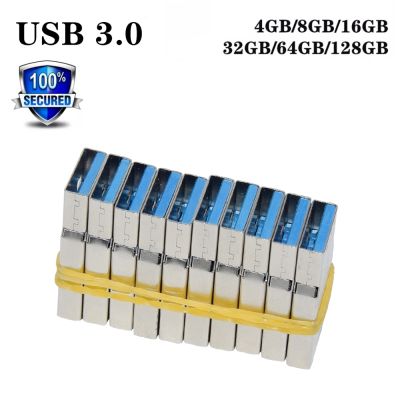 Wholesale Plug and Play USB 3.0 High Speed Memory Flash 8G 16GB 32GB 64GB 128GB 4GB Short U Disk Semi-Finished Chip Pendrive DIY