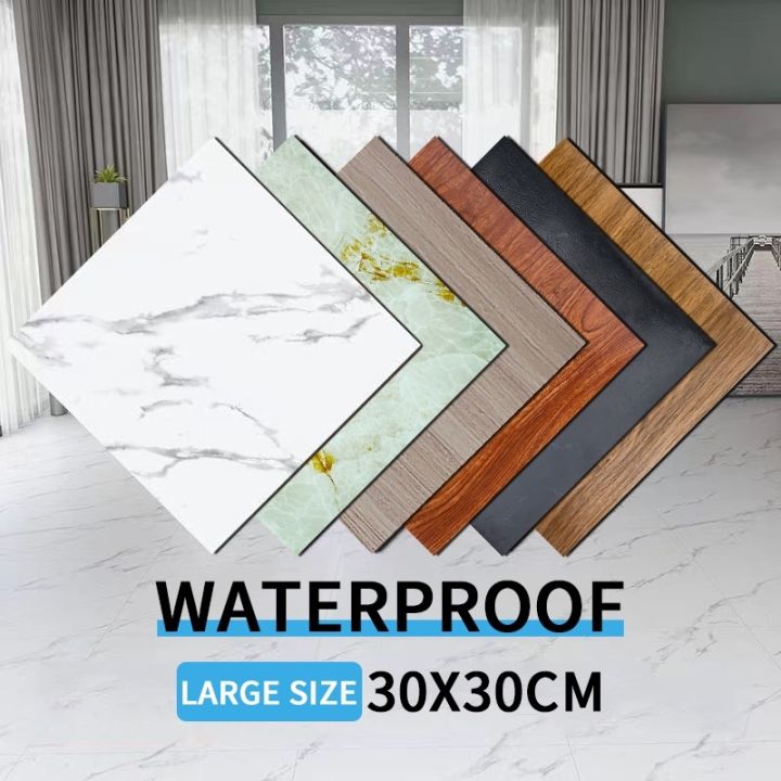 Marble Vinyl Tiles Floor Stickers Self Adhesive Waterproof PVC Tiles ...