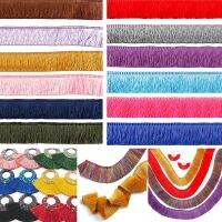 【YF】♝☁○  1Meter/Bag 30mm Wide Polyester Multi-Colored Tassels Fringe Clothing Decoration Headdress Earring Garment Accessory