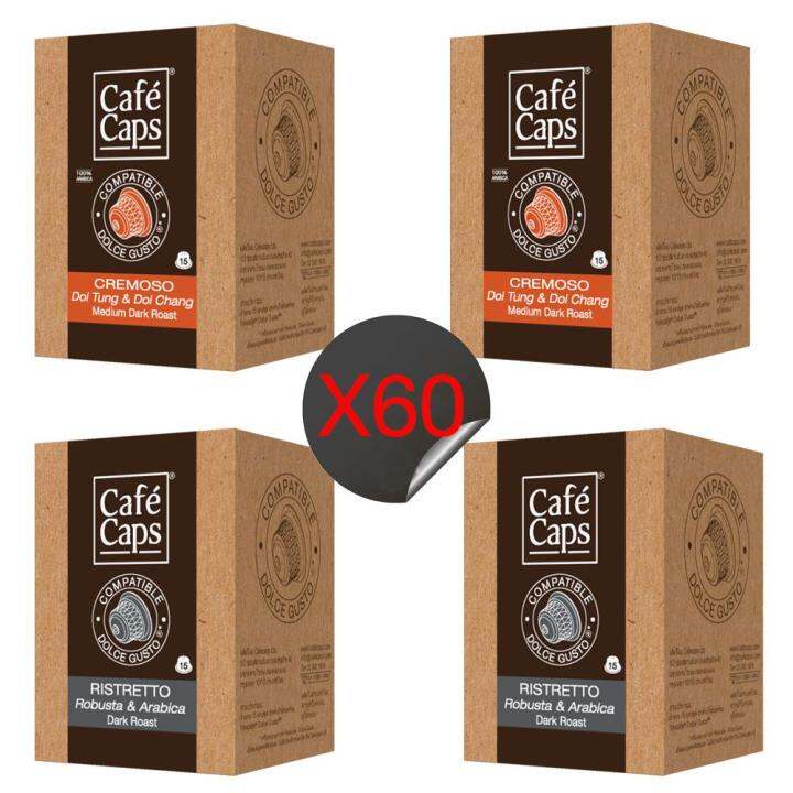 cafecaps-coffee-necafe-dolce-gusto-mix-compatible-capsules-of-ristretto-2-box-x15-แคปซูล-amp-cremoso-2-กล่อง-x15-แคปซูล-รวม-60-แคปซูล