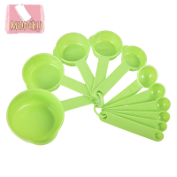 MUNIU 11ชิ้น/เซ็ตถ้วยวัดพลาสติกและช้อนชุดกาแฟ Scoop KITCHEN TOOL